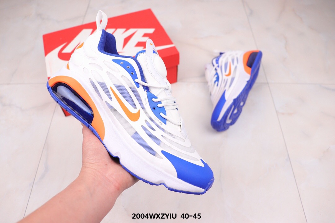 Nike Air Max 200 White Blue Orange Shoes